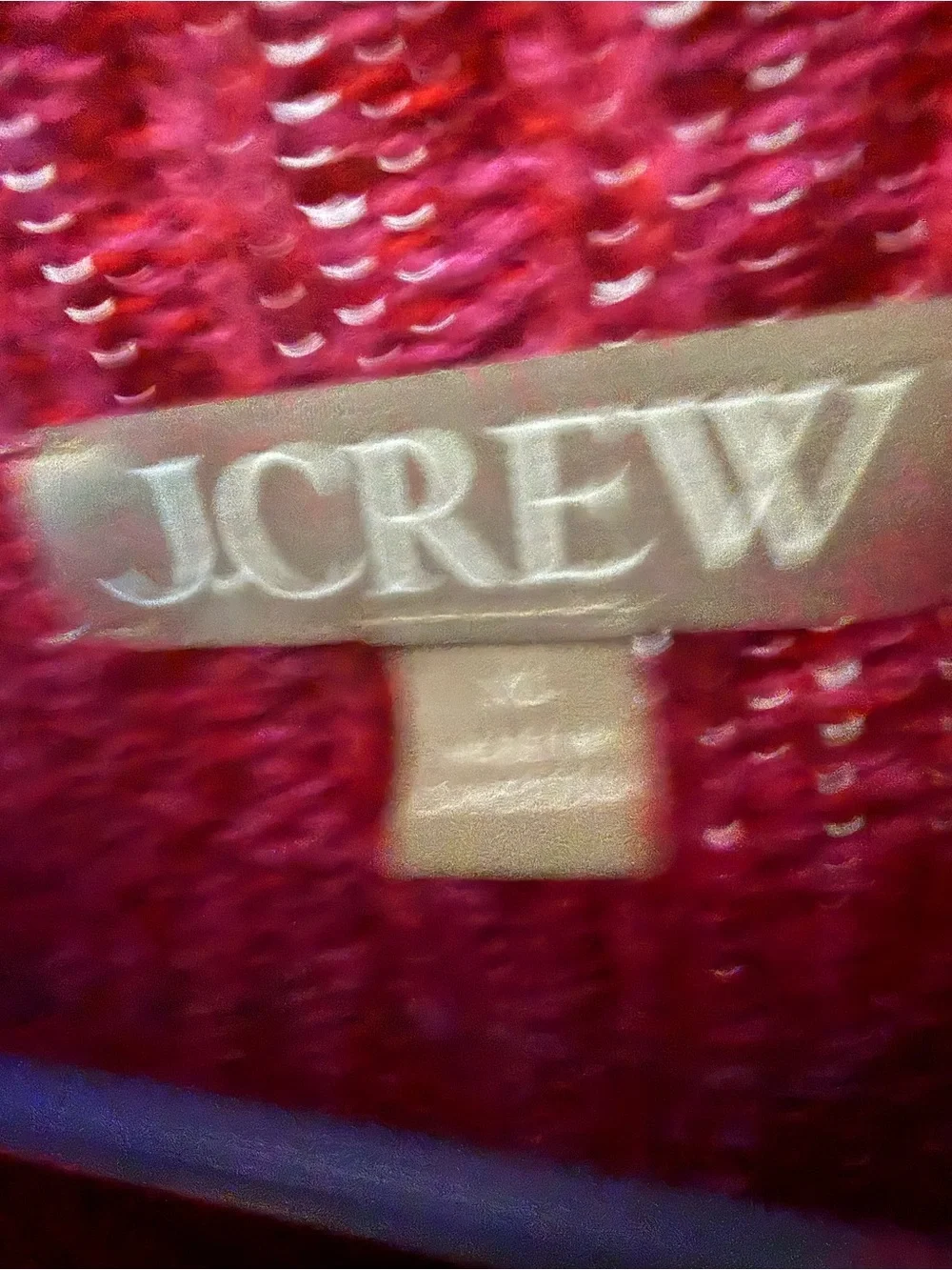 J. Crew Heathered Raspberry Mock Neck Sweater